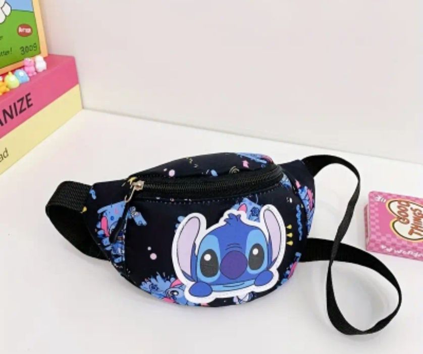 Малка чанта през рамо и портмоне за кръста Стич