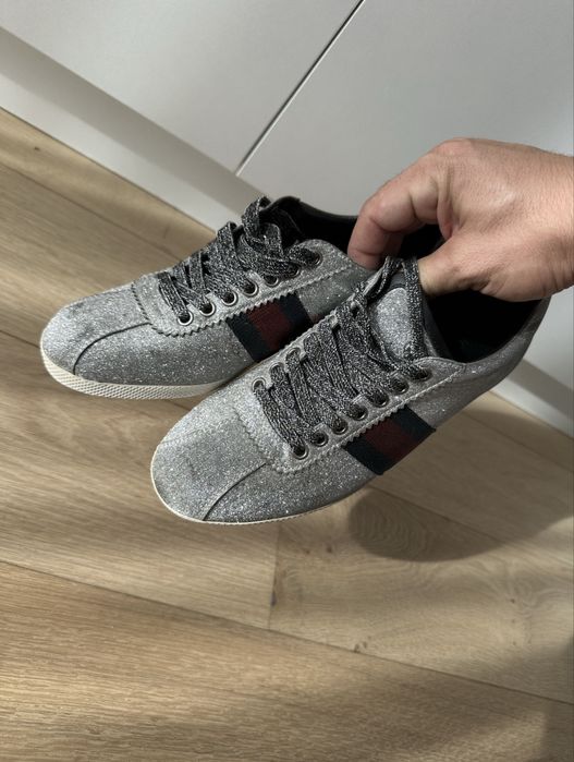 Adidasi GUCCI glitter stud originali