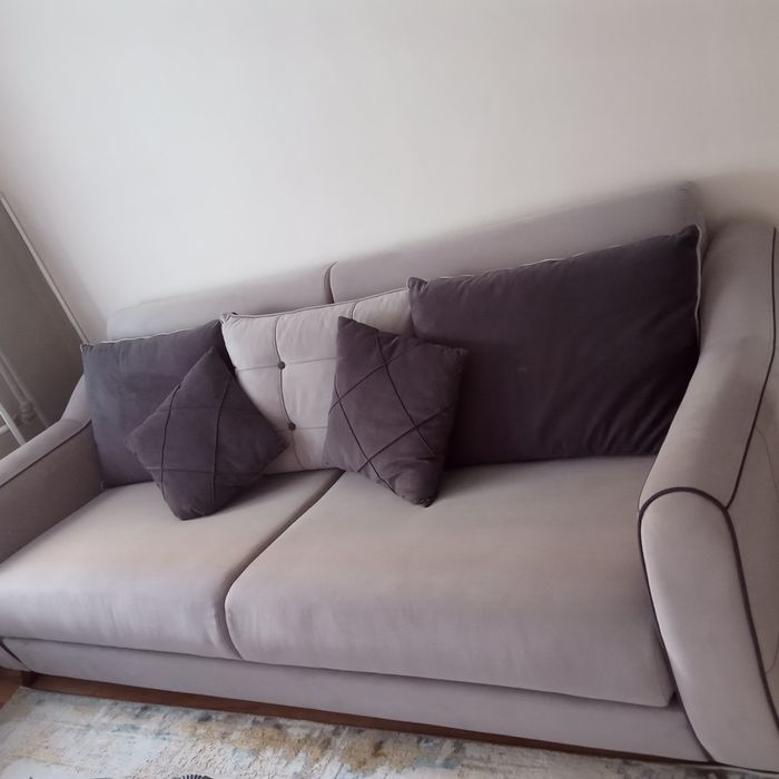 Диван цветном серый