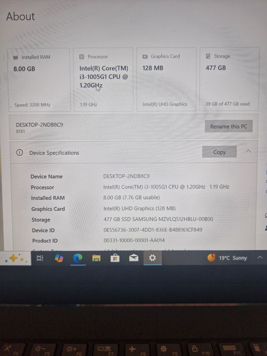 Vand Laptop Lenovo Ideapad Flex 5, I3 gen 10, 8gb ram, 512 ssd, Touchscreen