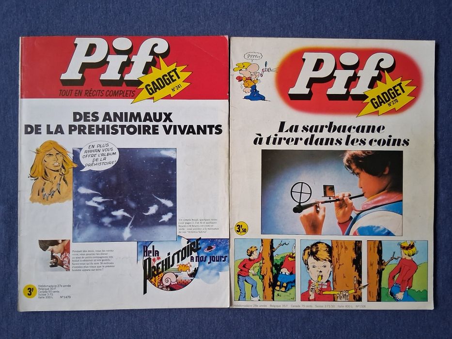 ЛОТ Стари Френски Списания PIF Gadjet  18 Броя