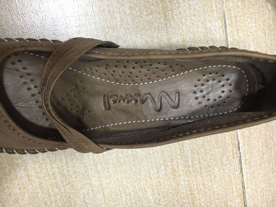 Новфе Кожаные лёгкие туфли размер 38,5-39