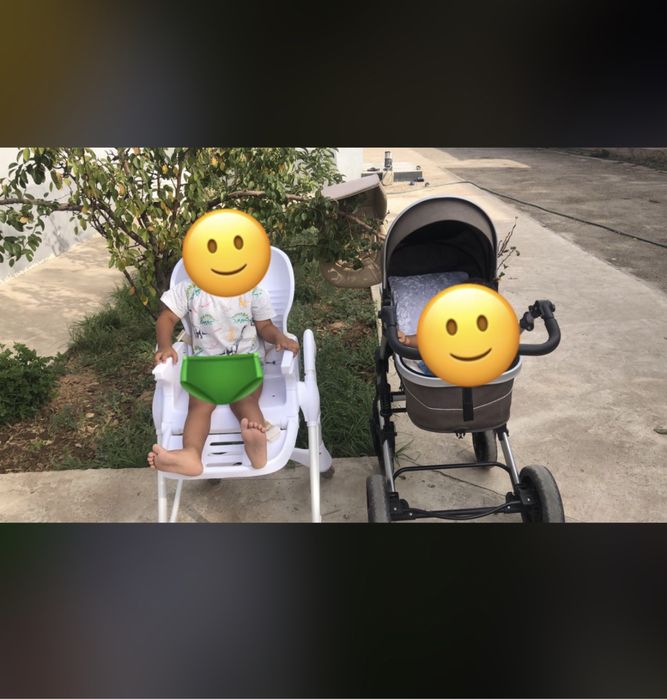 Коляска и велосипед