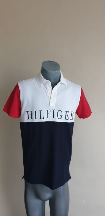 Tommy Hilfiger Colorblock Pique / XS НОВО! ОРИГИНАЛ! Мъжка Тениска!
