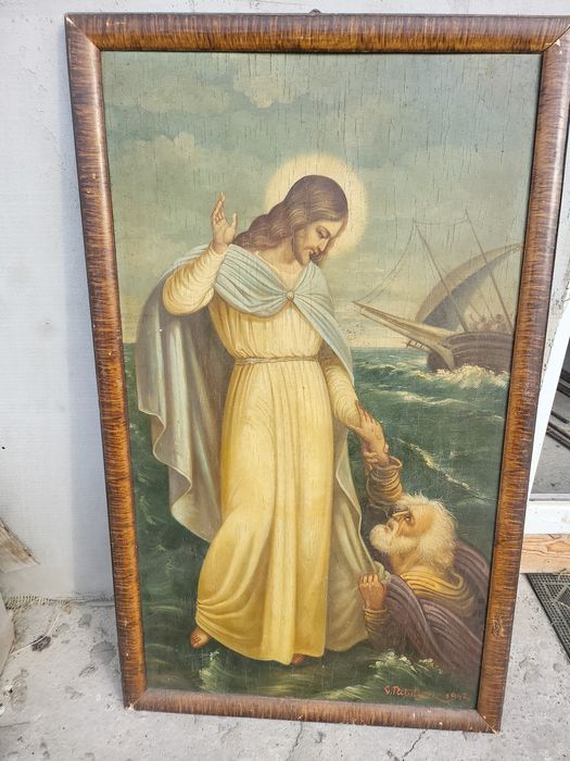 Icoana pictata pe lemn din 1942de C. RITULESCU