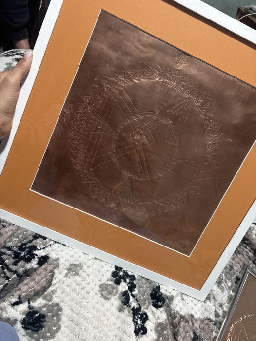 Tablou prin tehnica embosarii pe cupru