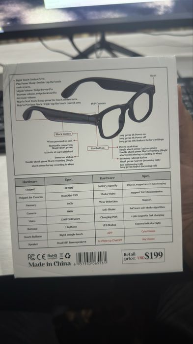 Smart очки с камерой