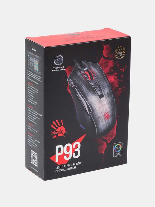 Проводная игровая мышь Bloody P93 Light Strike RGB +/