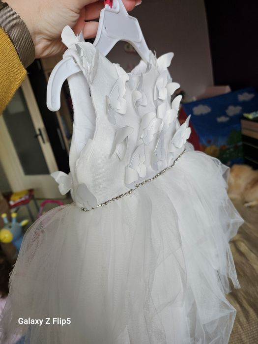 Бебешка рокля за кръщене/рожден ден - комплект