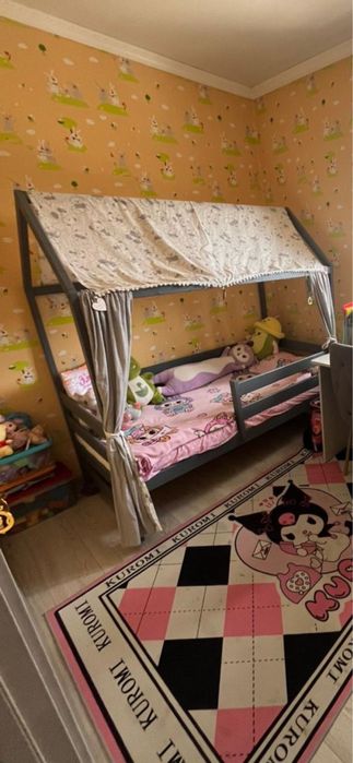 Не просто кровать, а настоящий домик, о котором мечтает каждый ребенок