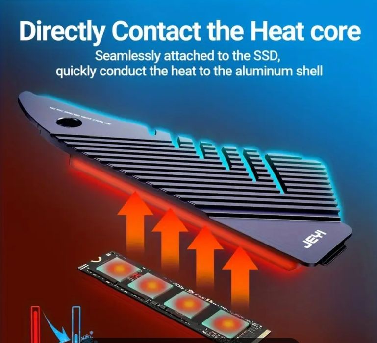 JEYI PS5 Eagle II M.2 SSD- Высокоэффективный Алюминиевый Радиатор