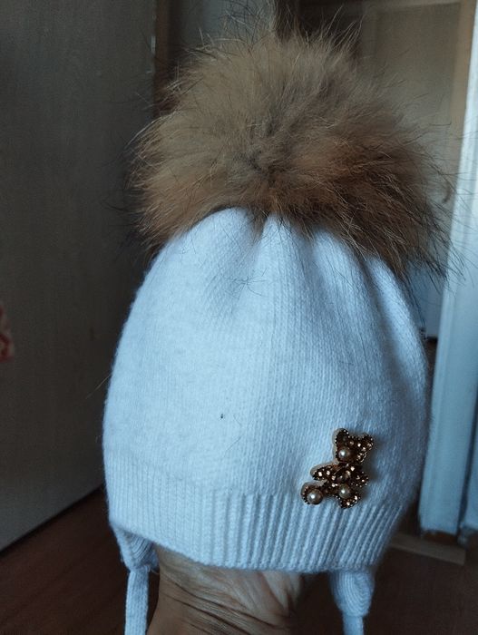 Натура Шапка для девочки на зиму