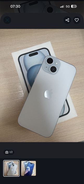 Айфон 15 ,под гарантия, 256гб, 100%
