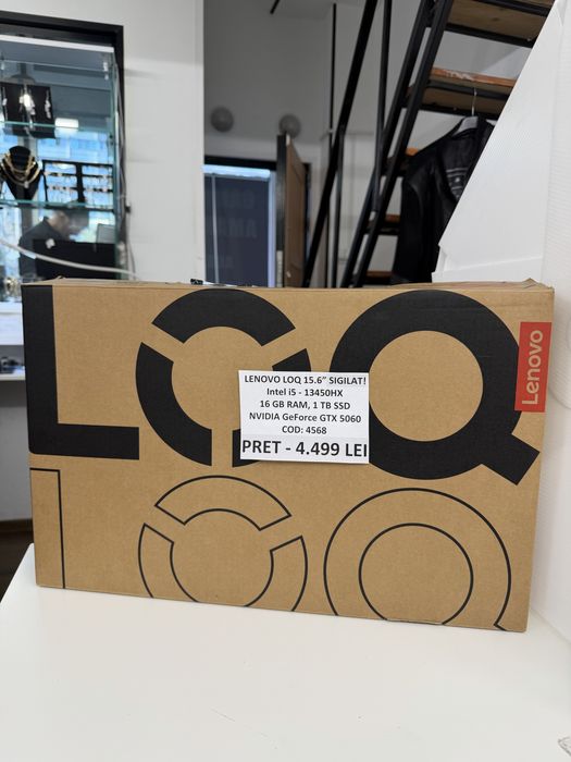 Lenovo LOQ 15.6” SIGILAT! i5 gen 13 rtx 5060