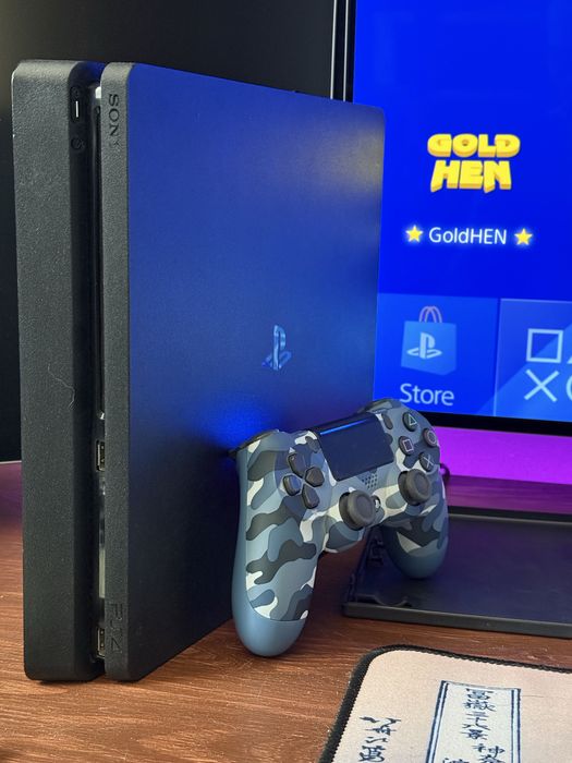 PlayStation 4 Slim 500GB modat (GoldHen – cu disc)