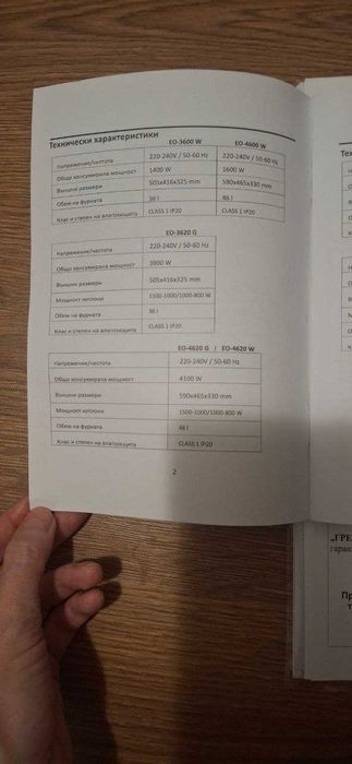 Мини фурна с котлони 60л EO-6020 B FORETI