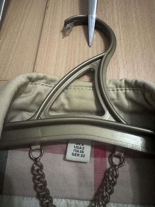 Тренч burberry бежевый