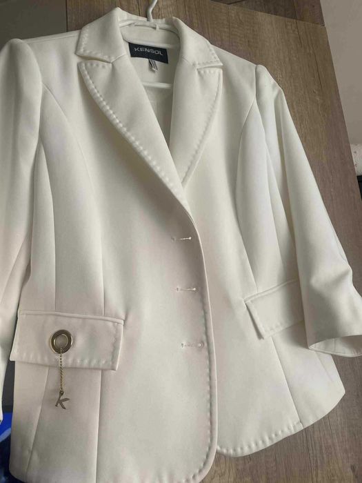 бяло дамско женско Сако Кенсол Kensol