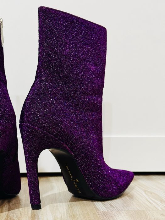 Botine Sclipitoare cu Toc