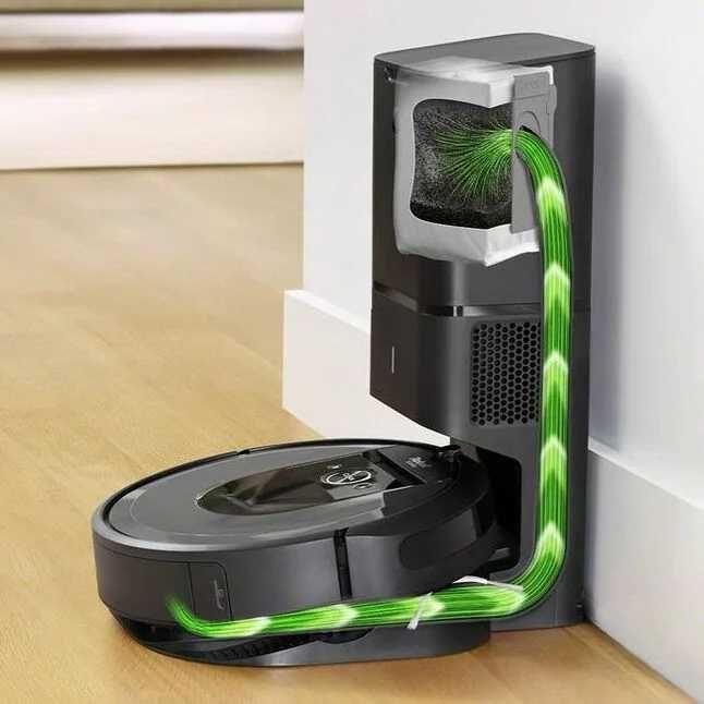 Прахосмукачка работ Roomba iRobot i8+ Wi-Fi, самопочистваща база