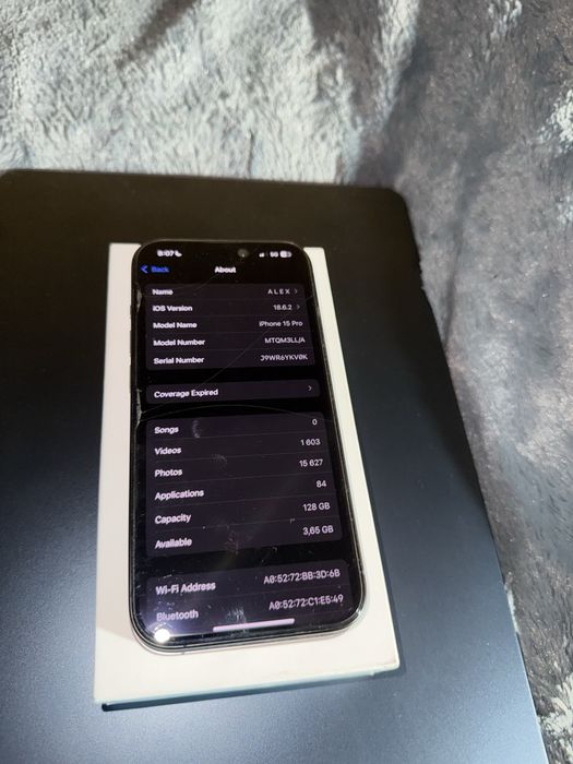 Iphone 15 PRO black titanium