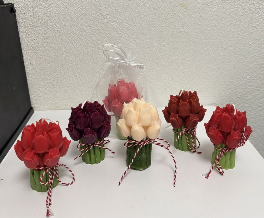 Martisoare lumanari lalele