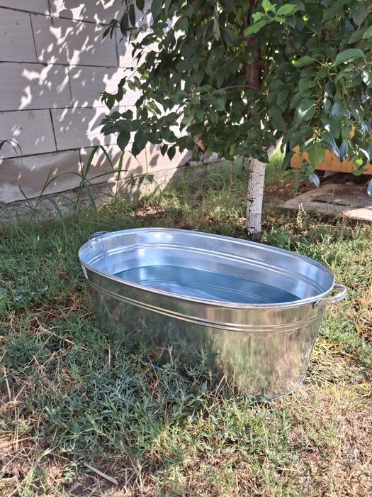 Cadă tablă galvanizată - Nouă - 100 litrii