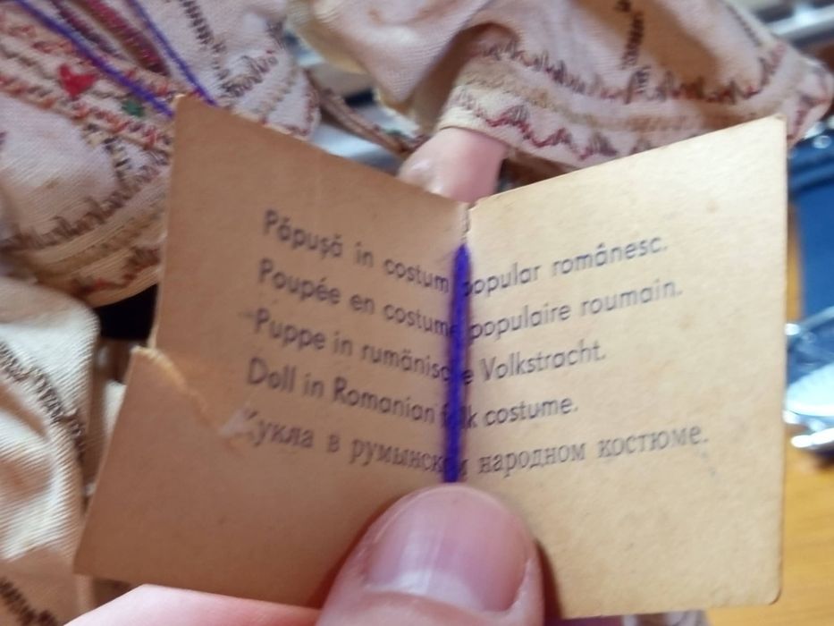 Păpușă tradițională românească vintage " Zona Tara Oașului",