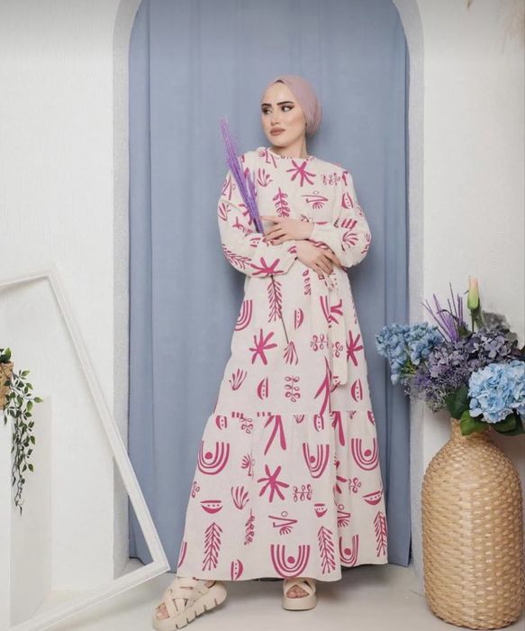 Женское длинное платье