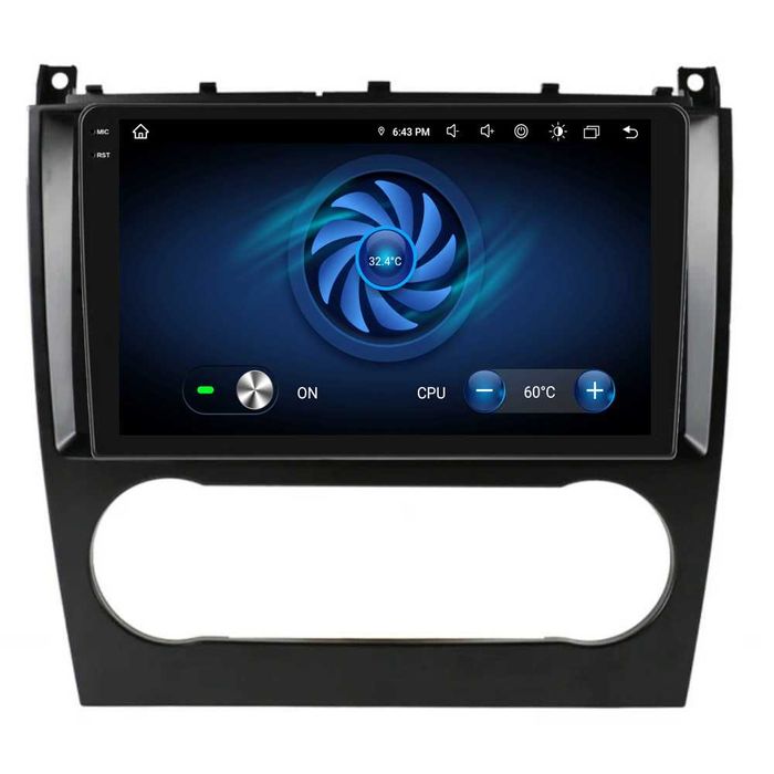 Navigatie Android Dedicata Mercedes C W203/CLK W209, 9Inch, Carplay
