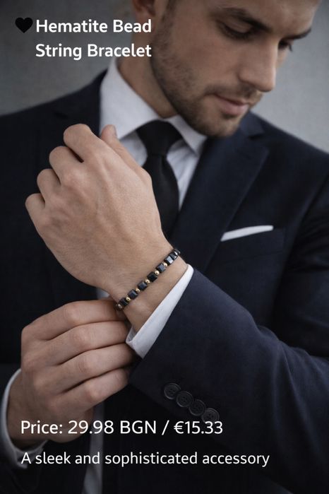 Мъжка елегантана гривна