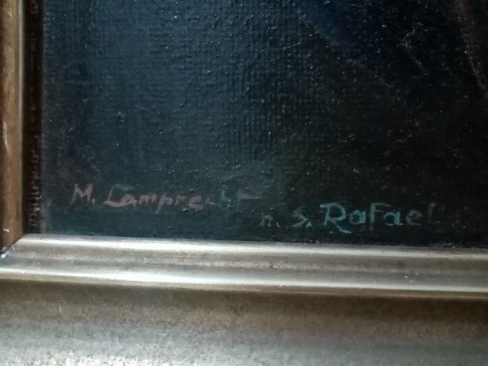 Tablou Pictură în ulei pe lemn lucrare de maestru după Madonna Della