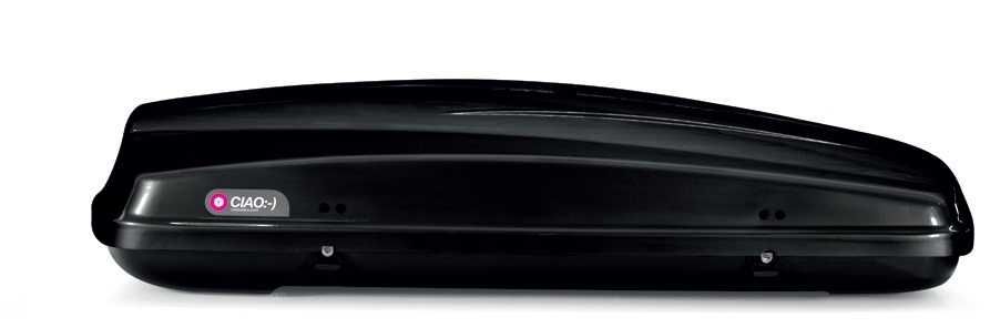 Cutie portbagaj MODULA Ciao Neagra 340 - 430litri 140 175 x 80 x 44 cm