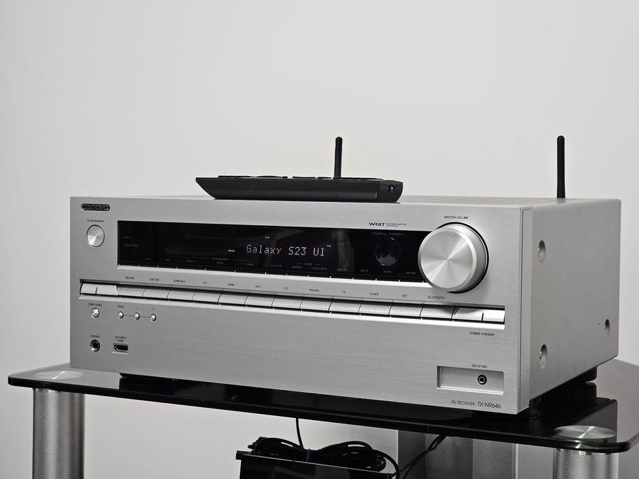 Receiver Onkyo TX-NR646 7.2 canale Air Play WiFi Bluetooth Dolby Atmos