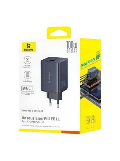 Baseus EnerFill FE11 100W GaN 2C+U Оригинальная быстрая зарядка