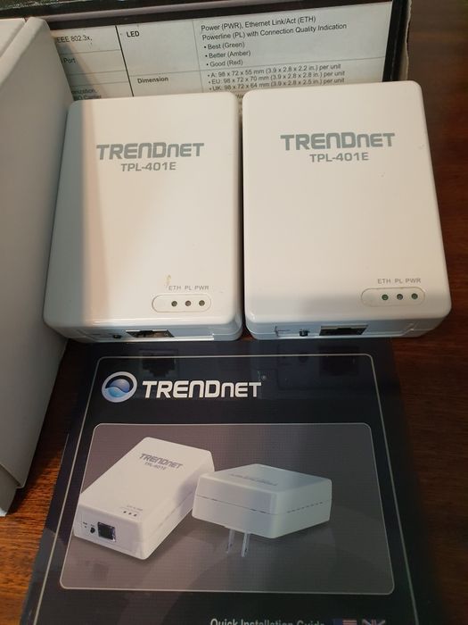 TRENDnet TPL-401E2K :: Комплект 500 Mbps Powerline AV адаптер