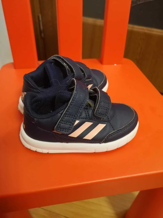 Adidași bleumarin, fetițe, 23,int 14,5 cm