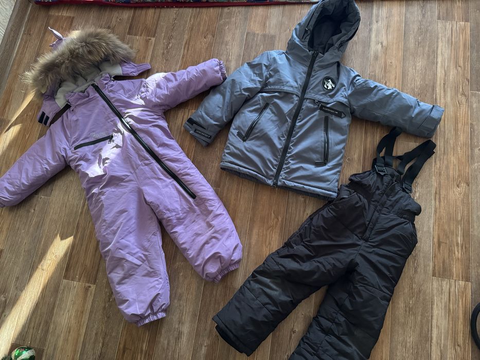 Прдам зимние детские комбенизоны на девочку и на мальчика
