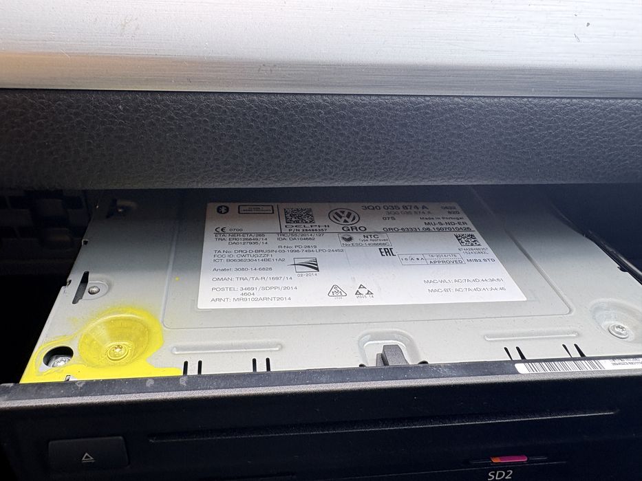 Vand MIB 2 carplay activ, CP off