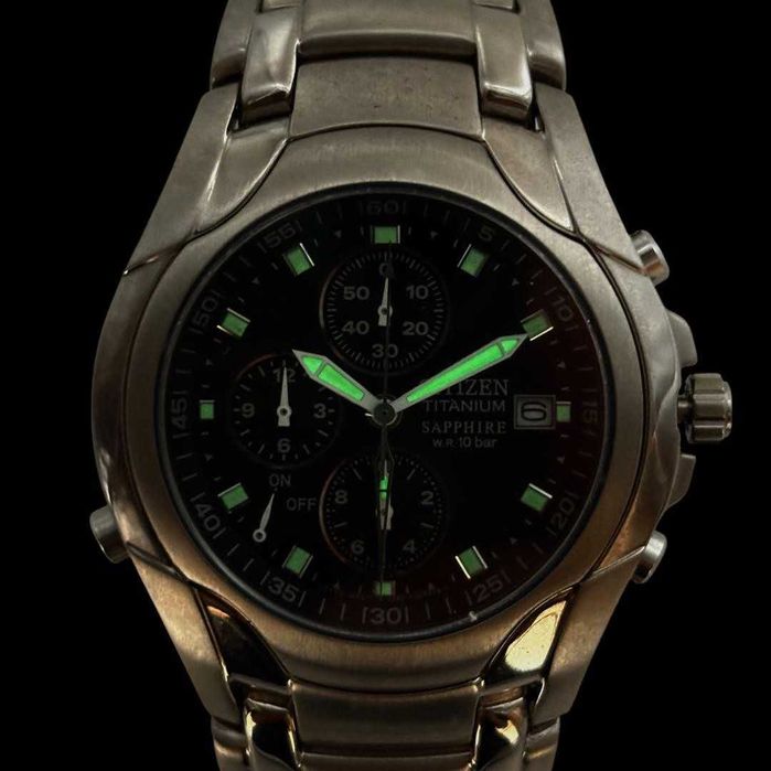 Ceas de mana barbati Citizen AN2250-54E Super Titanium Black 40 mm