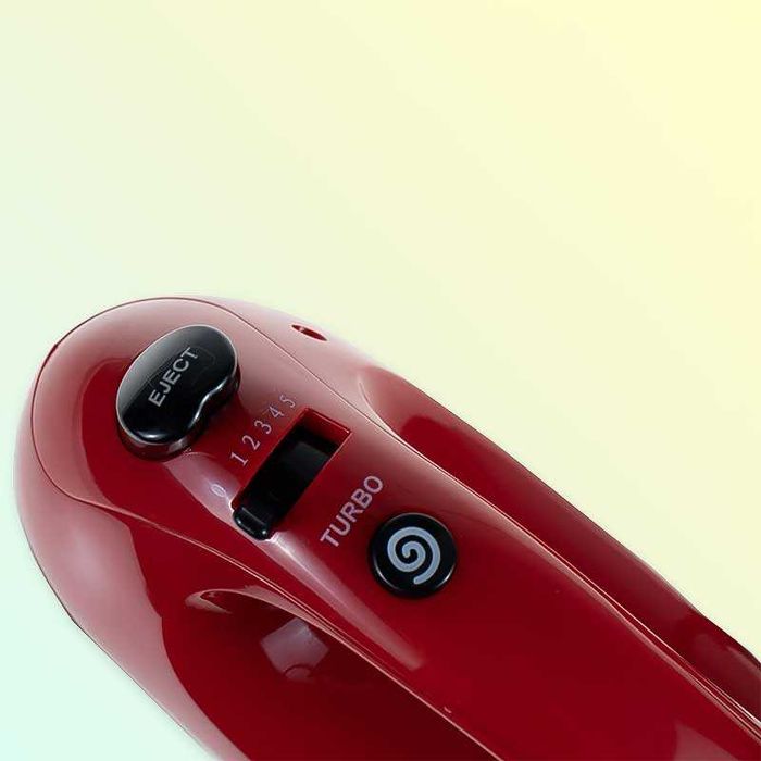 Ръчен миксер с 5 скорости – 300 W, червен