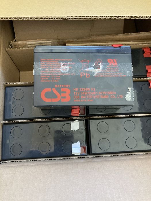 Baterii plumb Pb CSB HR 1234W F2 - 100lei pentru toate 6!