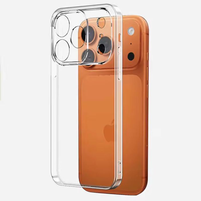 Iphone 13/14/15/16E/17 PRO MAX PLUS AIR Husa Silicon Transparenta Neag