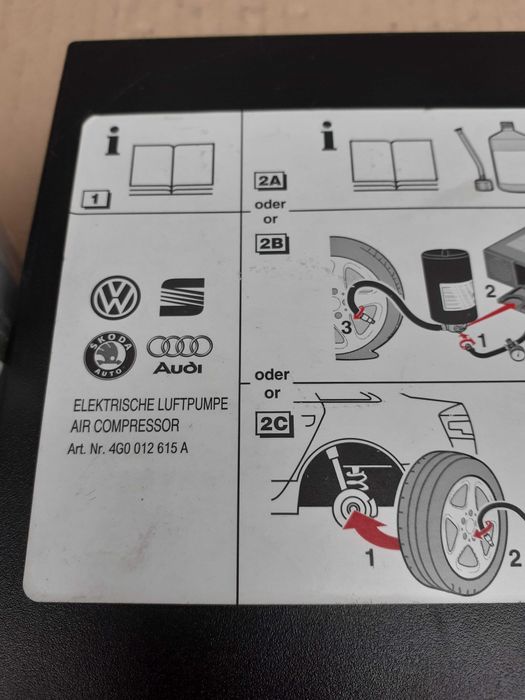 Compresor umflat roti,spuma pt.gama AUDI Q5,Q7,VW Touareg,SKODA Kodiaq