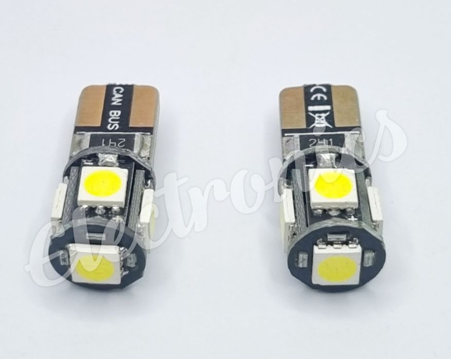 LED крушки T10 W5W Canbus 2 броя за габарити