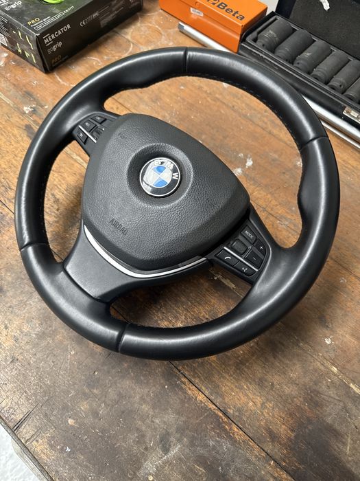 Volan Sport BMW F10 / F11 / F01 complet Piele Nappa impecabil