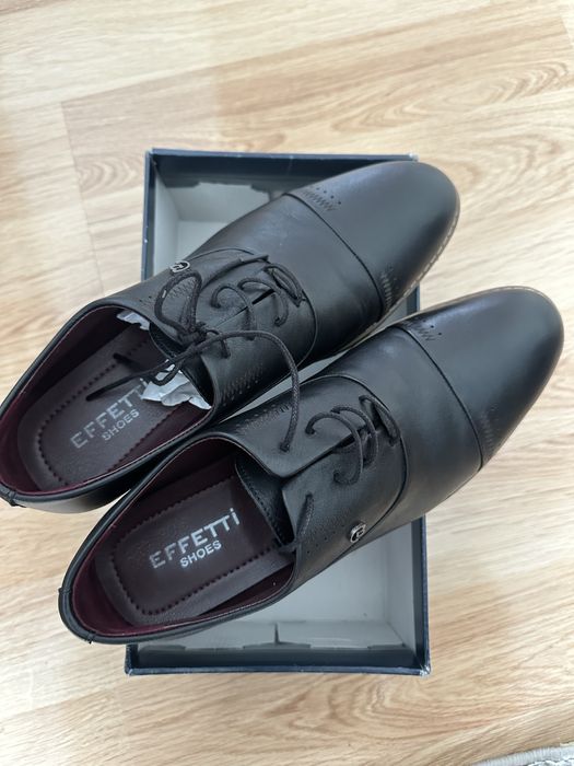 Мъжки черни официални обувки Effetti Shoes 42 номер