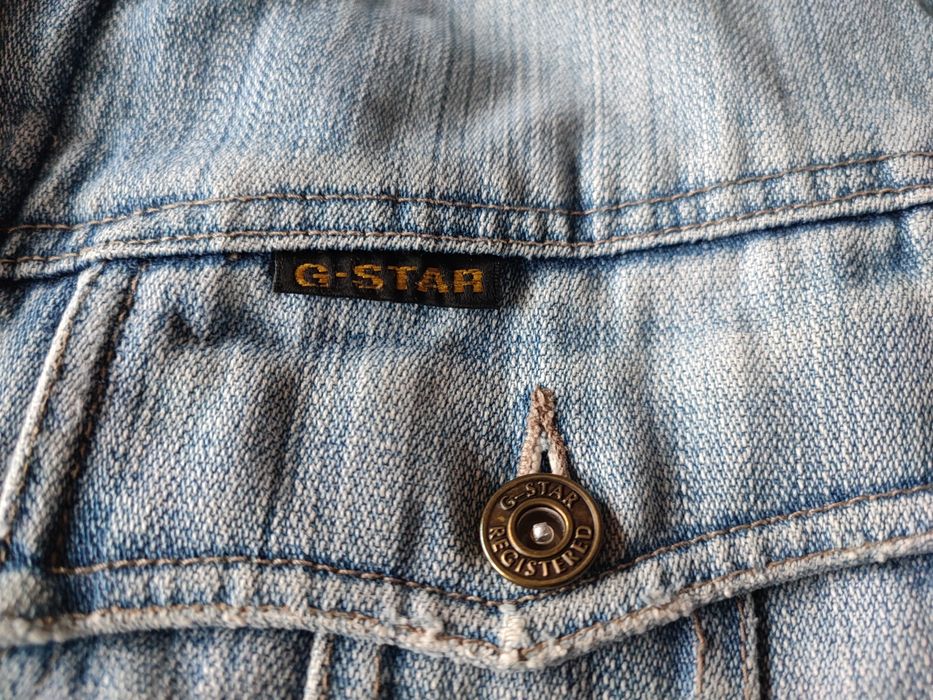 Мъжки винтидж оригинални маркови дънкови якета камуфлаж G-star L Xl