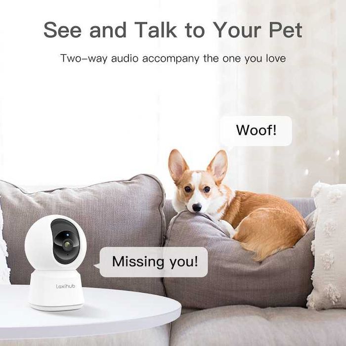 Cam 360° ptr Copii/Animale UHD 2K Wifi, NightVision