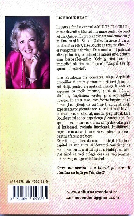 Carte „Ascultă-ți corpul, prietenul tău cel mai bun” - Lise Bourbeau